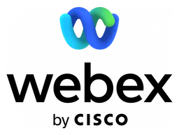 Cisco Webex logo, horizontal version, on a transparent background