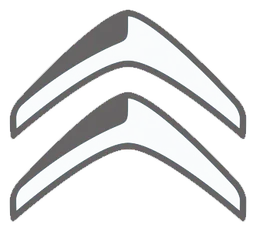Citroen logo, monochrome icon version, on a transparent background