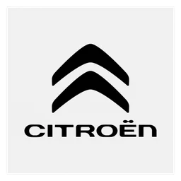 Citroen logo, white icon version, on a transparent background