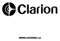 Clarion logo, black version, on a transparent background