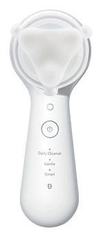 Clarisonic logo, white version, on a transparent background