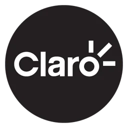 Claro logo, black icon version, on a transparent background