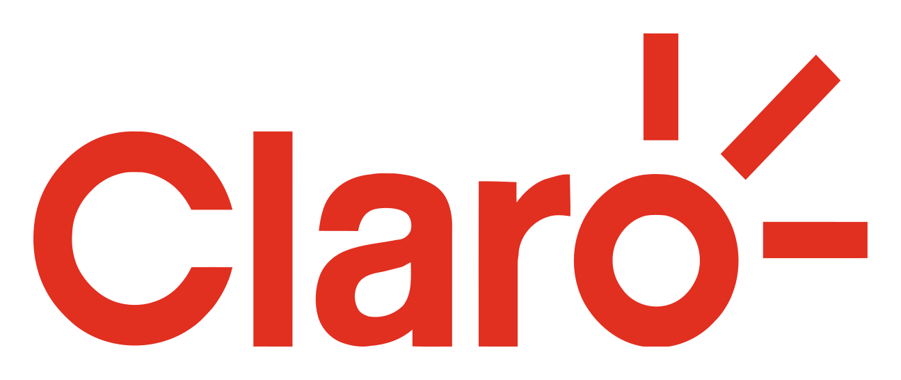 Claro logo on a transparent background