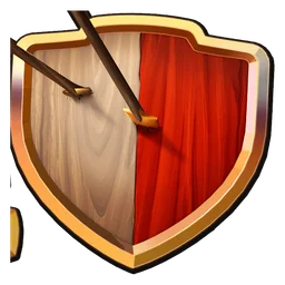 Clash of Clans logo, icon version, on a transparent background