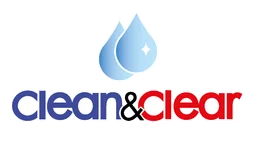 Clean and Clear logo, horizontal version, on a transparent background