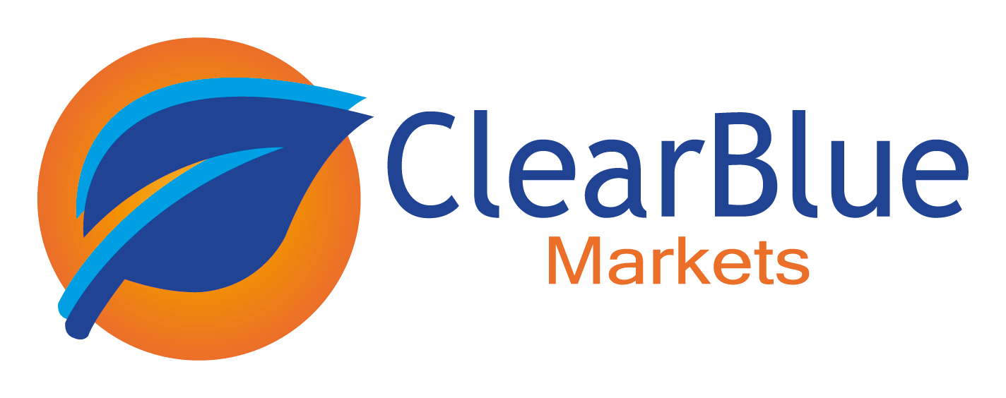 Clearblue logo on a transparent background