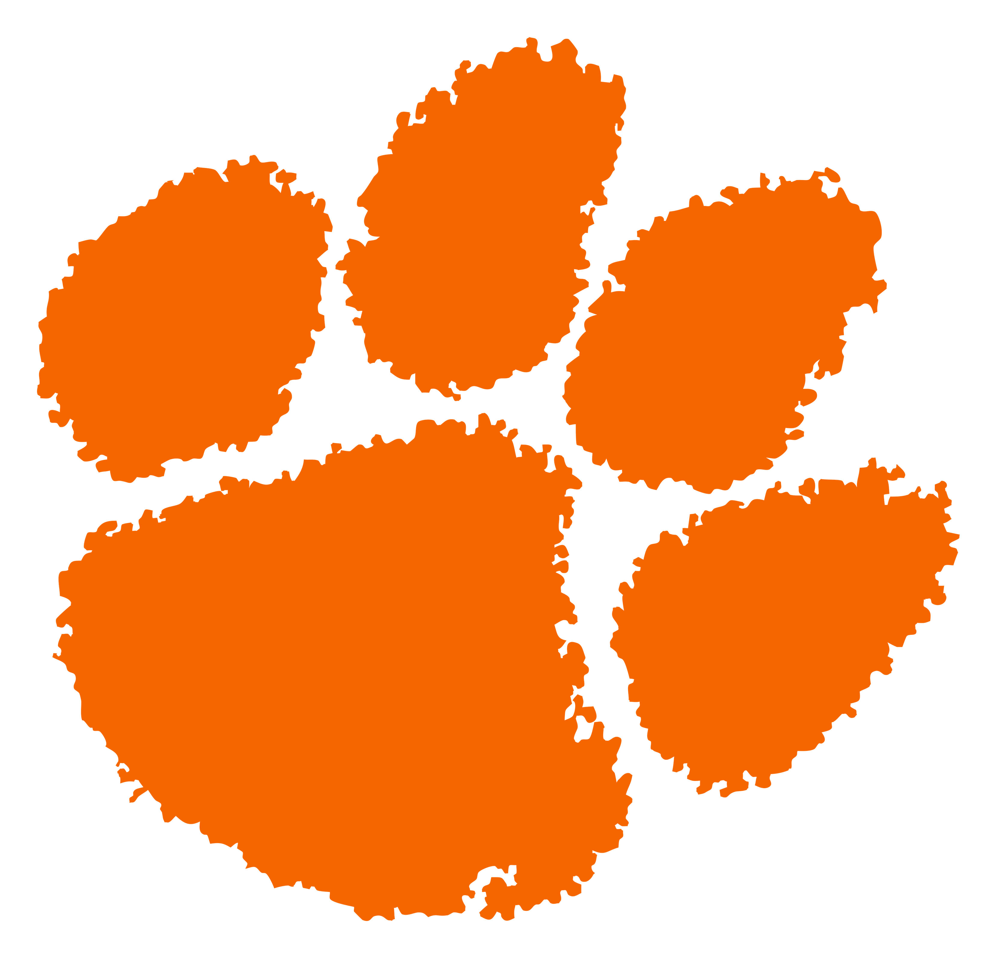 Clemson Tigers Logo auf transparentem Hintergrund
