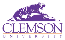 Clemson University logo, horizontal version, on a transparent background