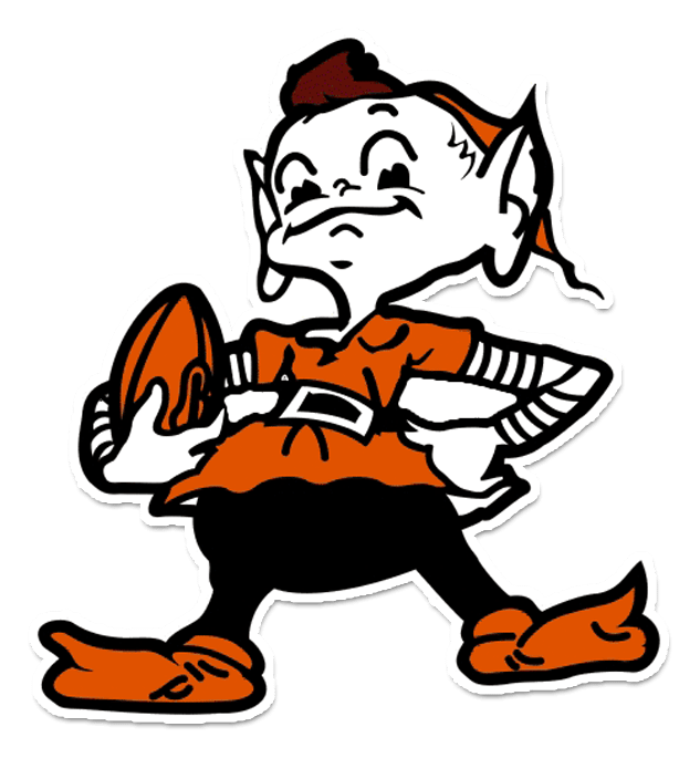 Cleveland Browns Logo, Variante Icon, auf transparentem Hintergrund