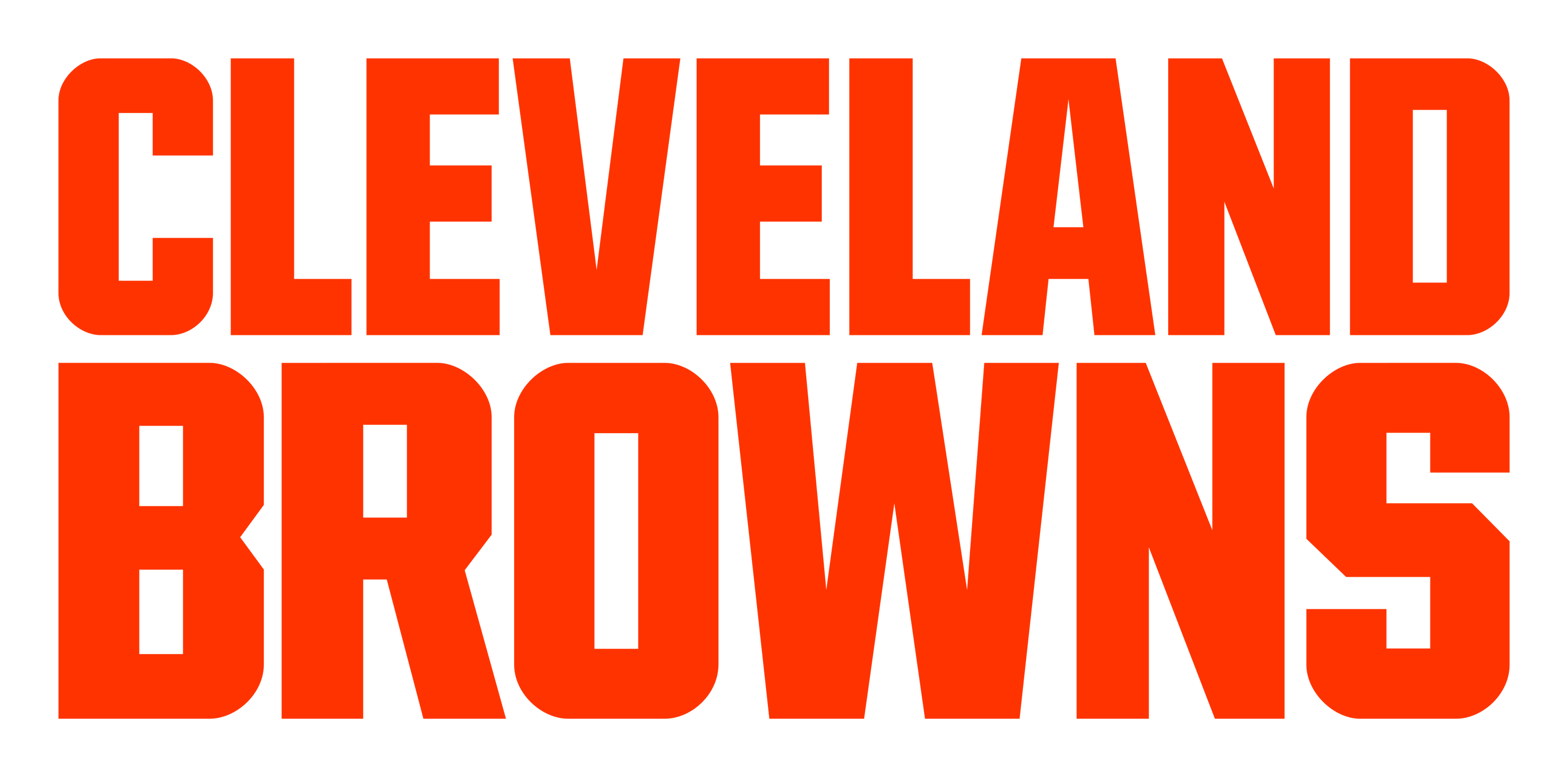 Cleveland Browns Logo auf transparentem Hintergrund