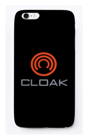 Cloakcoin logo, monochrome version, on a transparent background
