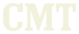 CMT logo, white wordmark version, on a transparent background