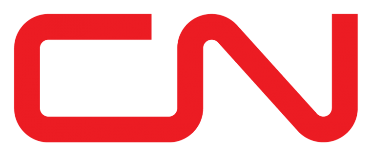 CN Railway logo on a transparent background