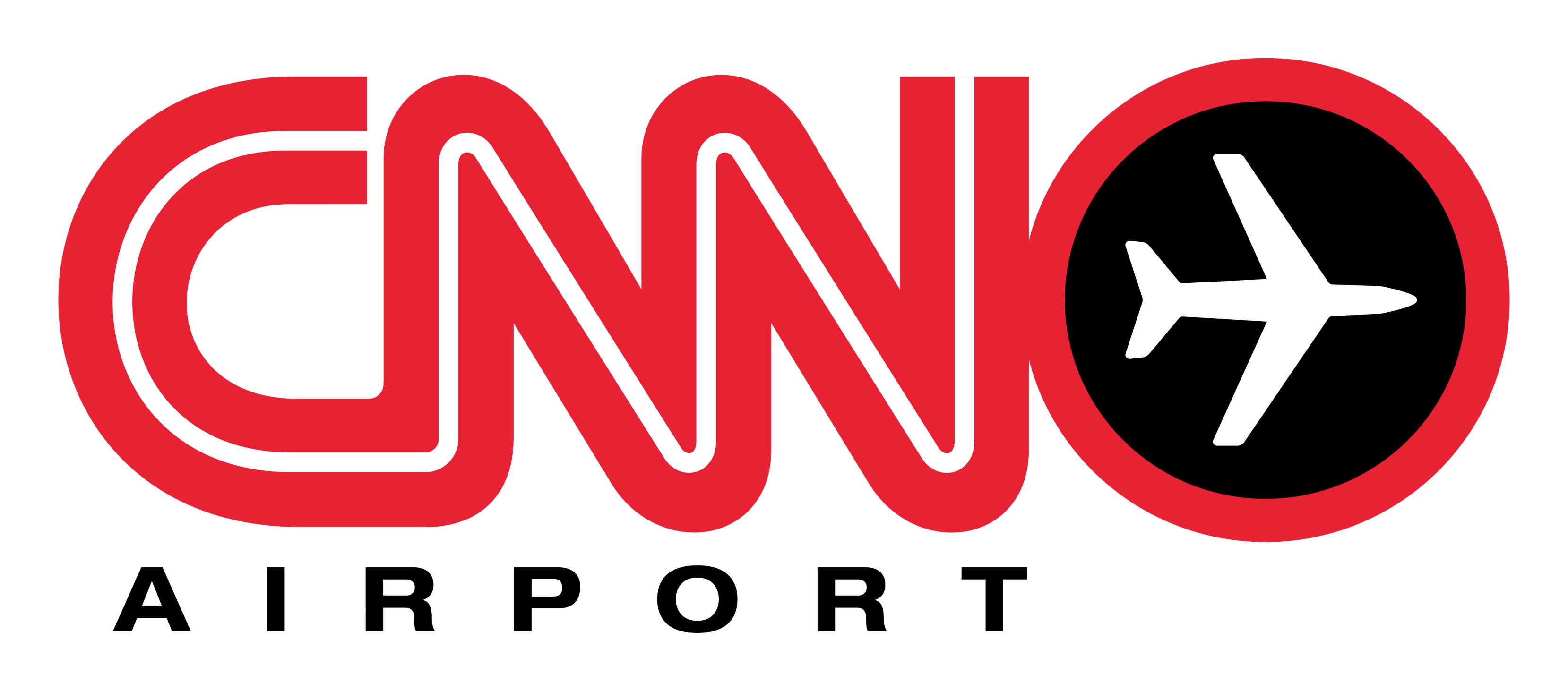 CNN Airport logo on a transparent background