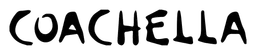 Coachella logo, black wordmark version, on a transparent background