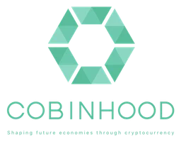 Cobinhood logo, horizontal version, on a transparent background