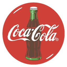 Coca Cola Life logo, icon version, on a transparent background