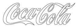 Logo Coca Cola Light, version logotype noir, sur fond transparent