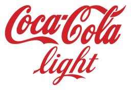 Logo Coca Cola Light, version horizontal, sur fond transparent