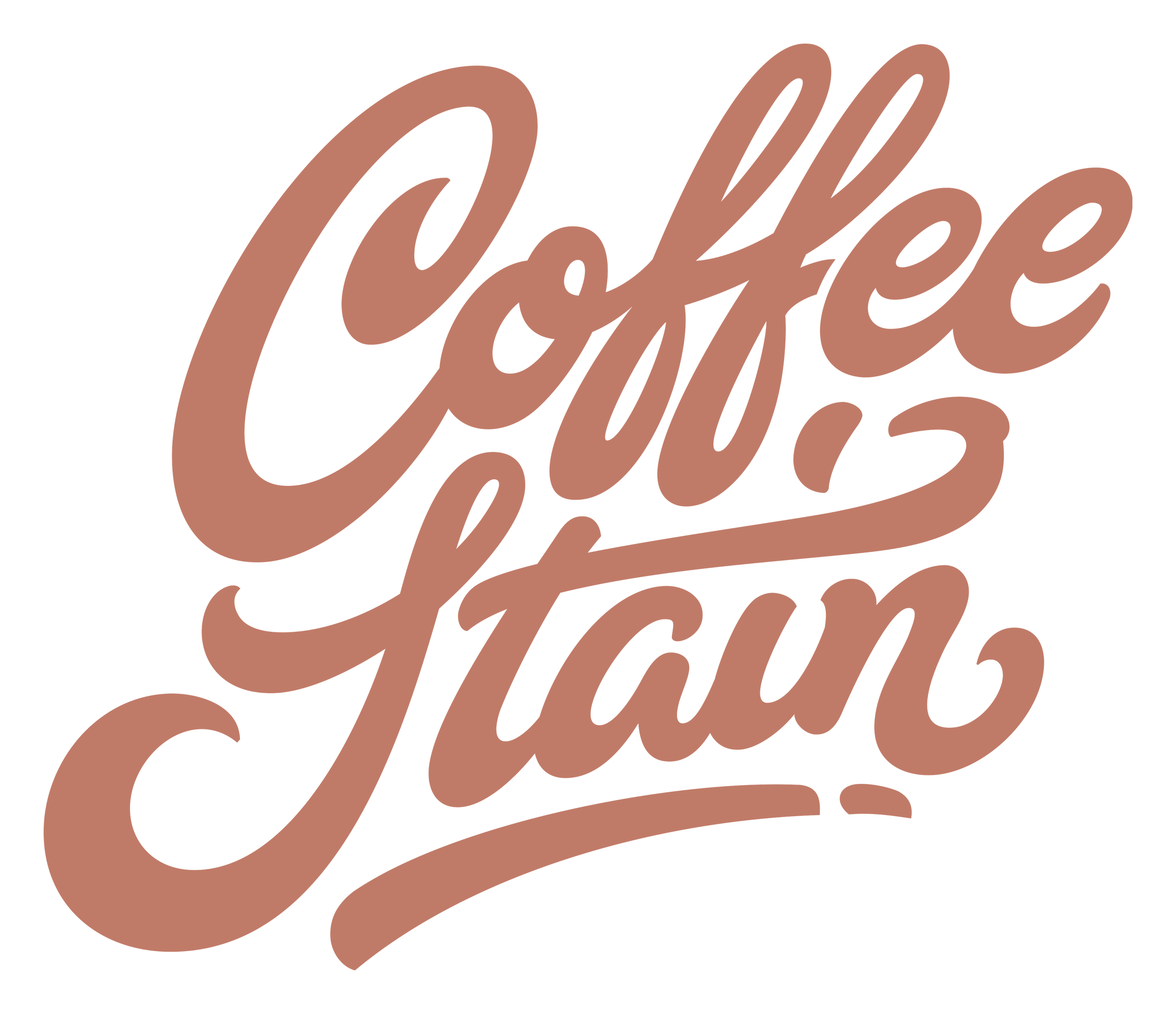 Coffee logo on a transparent background