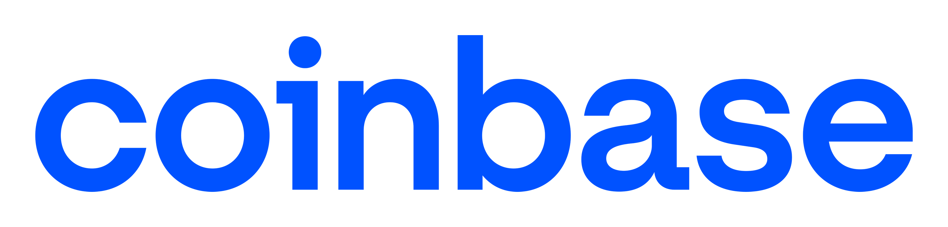 Coinbase logo on a transparent background
