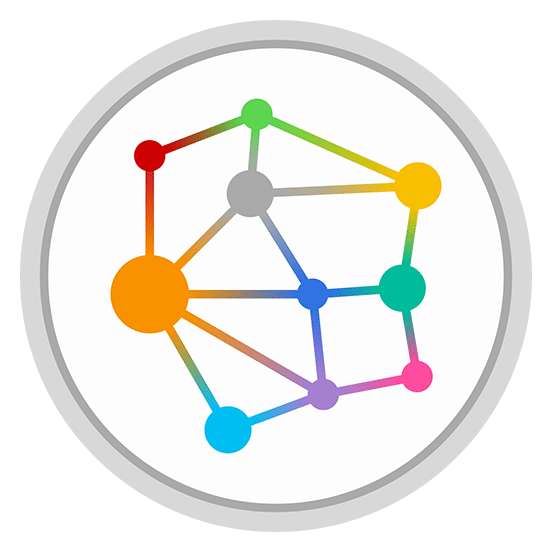 Coinomi logo on a transparent background