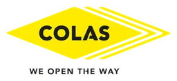 Colas logo, horizontal version, on a transparent background