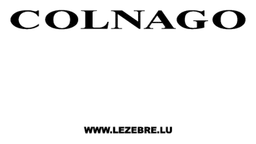 Colnago logo, black version, on a transparent background
