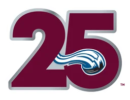 Colorado Avalanche logo, horizontal version, on a transparent background
