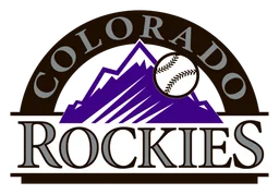 Colorado Rockies logo, horizontal version, on a transparent background