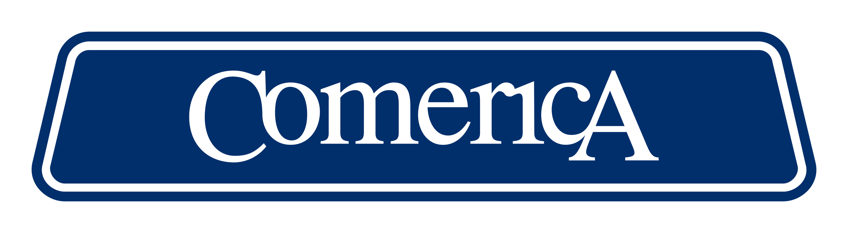 Comerica logo on a transparent background
