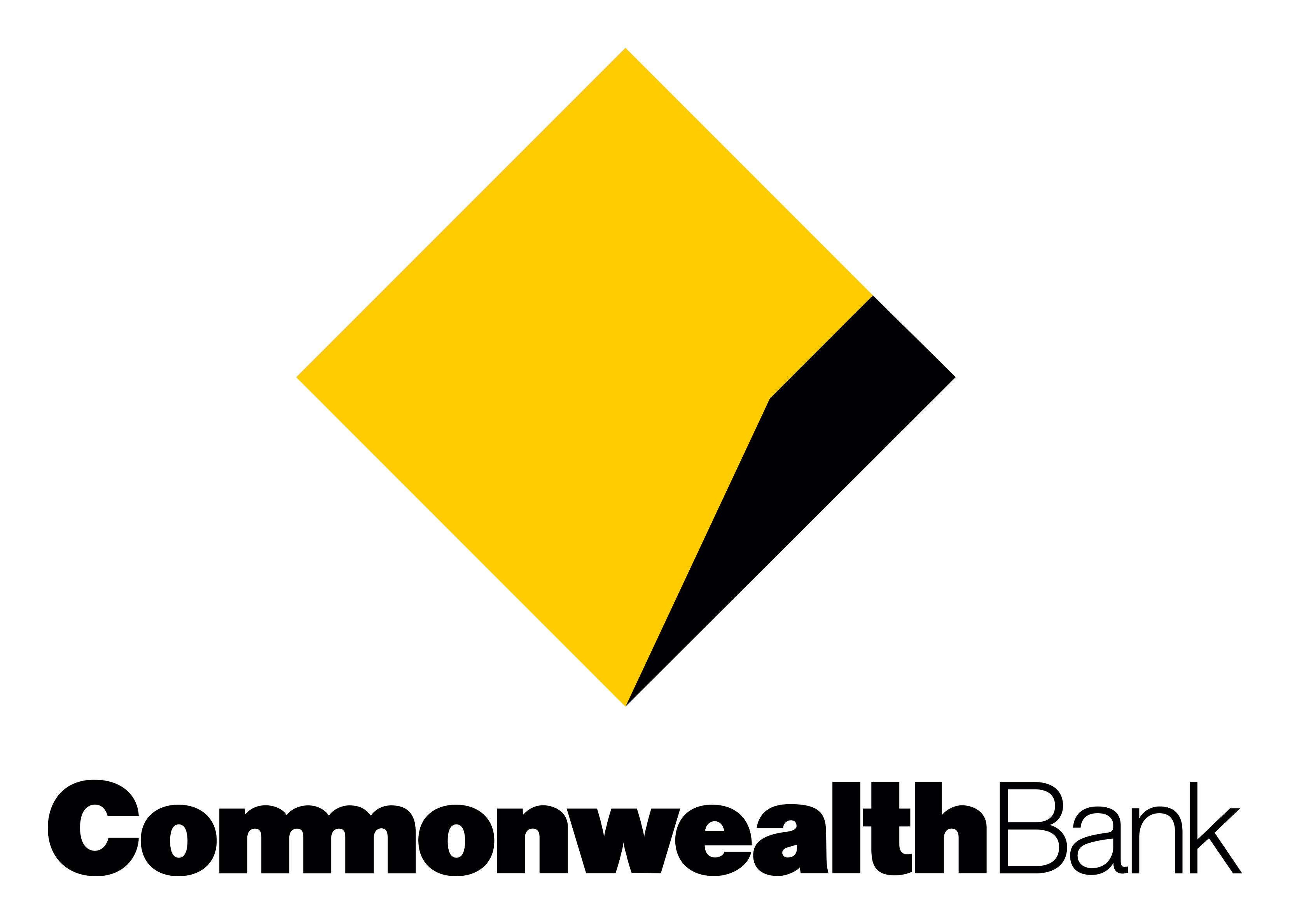 Commonwealth Bank logo on a transparent background