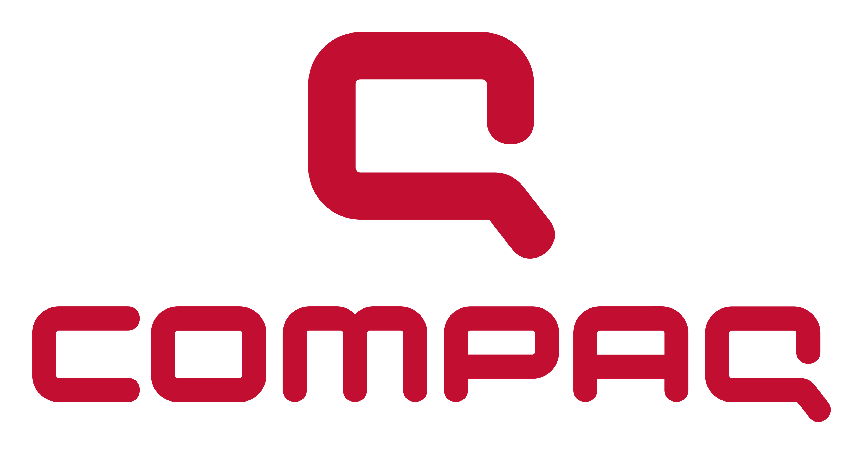 Compaq logo on a transparent background