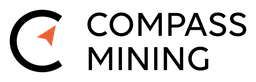 Compass Airlines logo, black wordmark version, on a transparent background