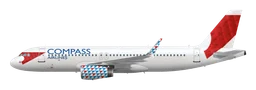Compass Airlines logo, wordmark version, on a transparent background