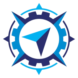 Compass logo, icon version, on a transparent background