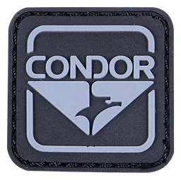 Condor logo, monochrome icon version, on a transparent background