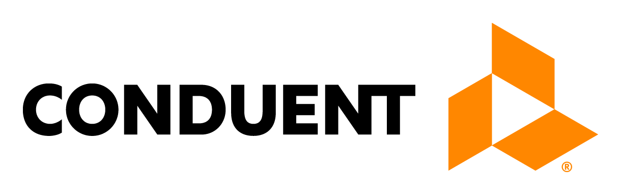 Conduent logo on a transparent background