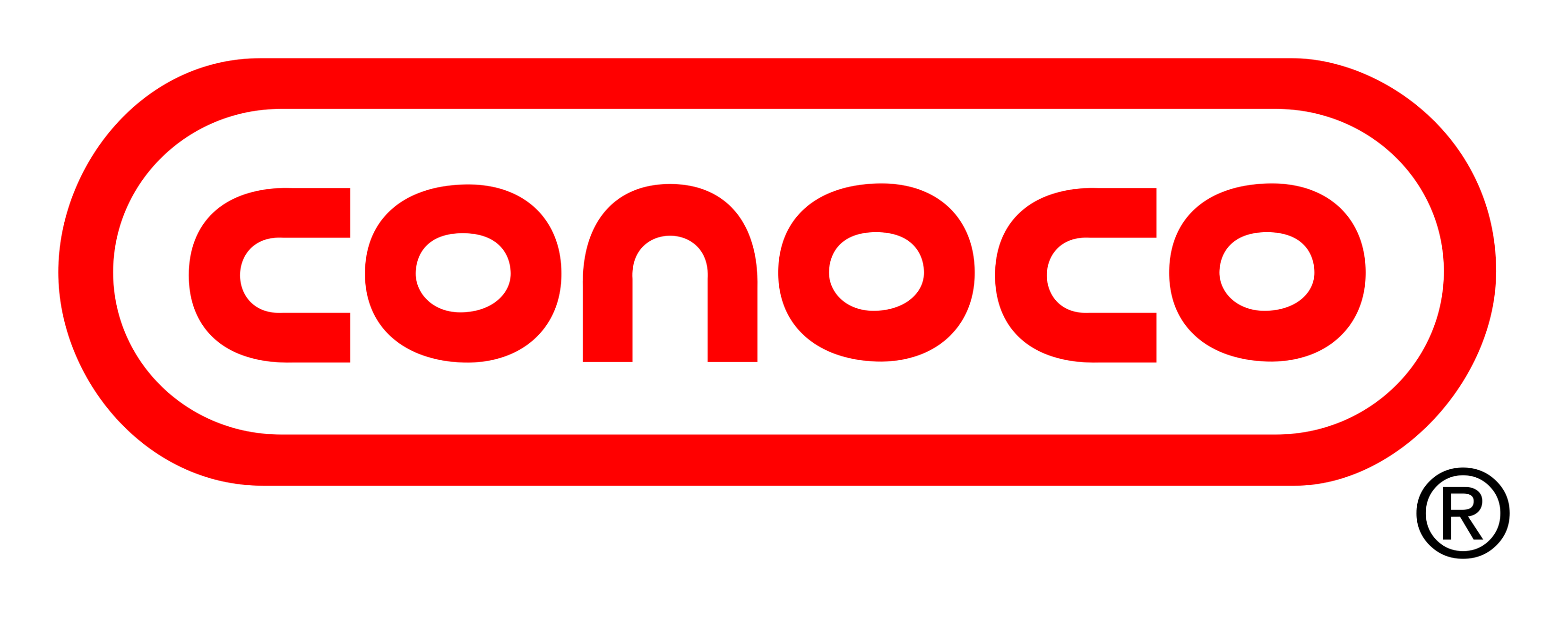 Conoco logo on a transparent background