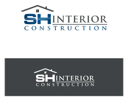 Construction logo, black version, on a transparent background
