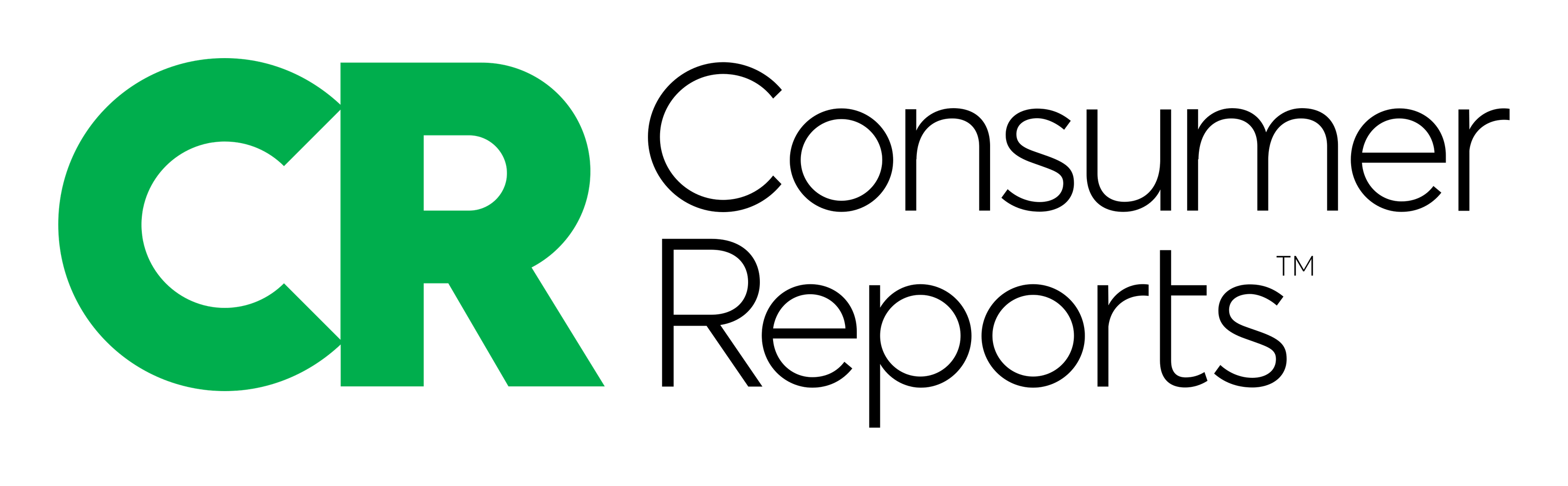 Consumer Reports logo on a transparent background