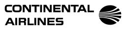 Continental Airlines logo, black wordmark version, on a transparent background