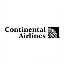 Continental Airlines logo, white icon version, on a transparent background