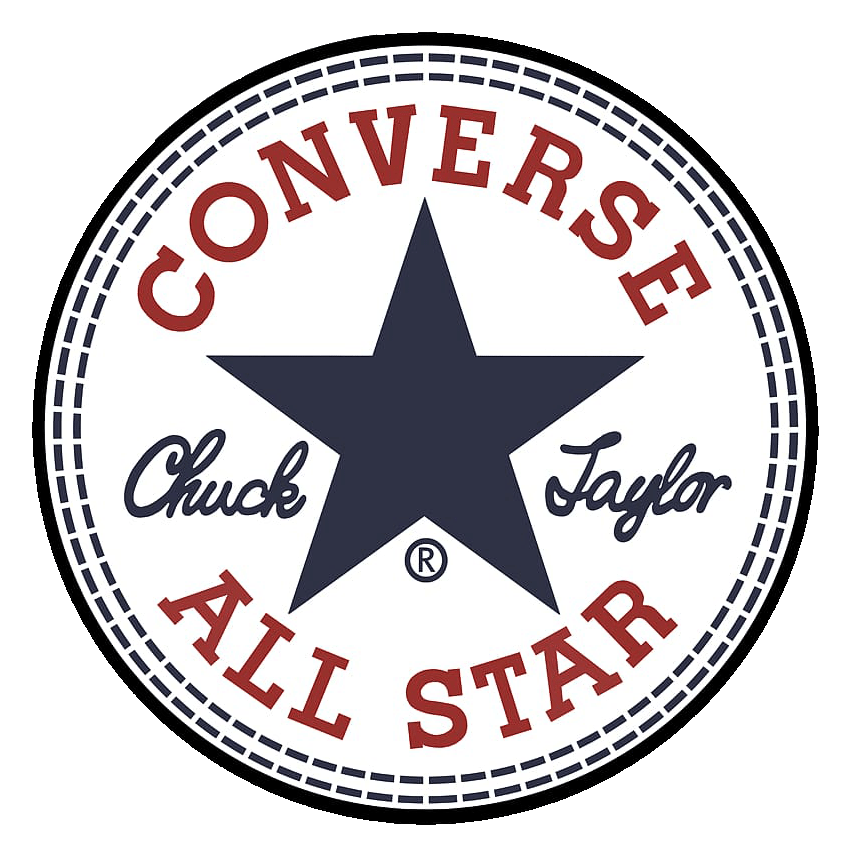 Converse All Star logo, monochrome icon version, on a transparent background