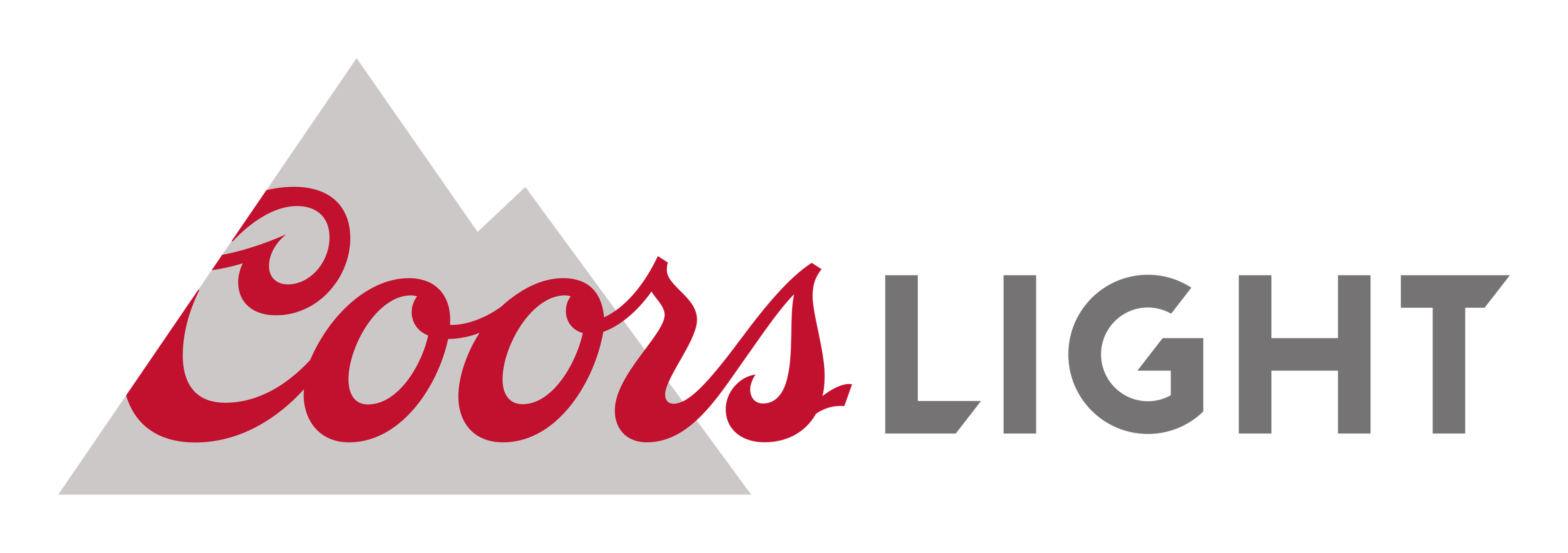 Coors Light のロゴ（背景透過）
