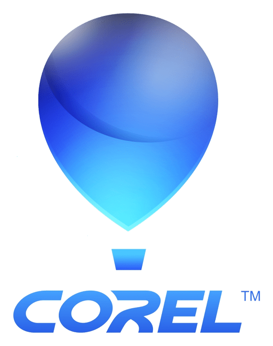 Corel logo on a transparent background