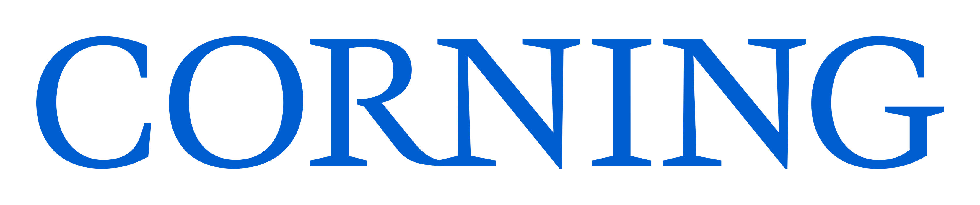 Corning logo on a transparent background