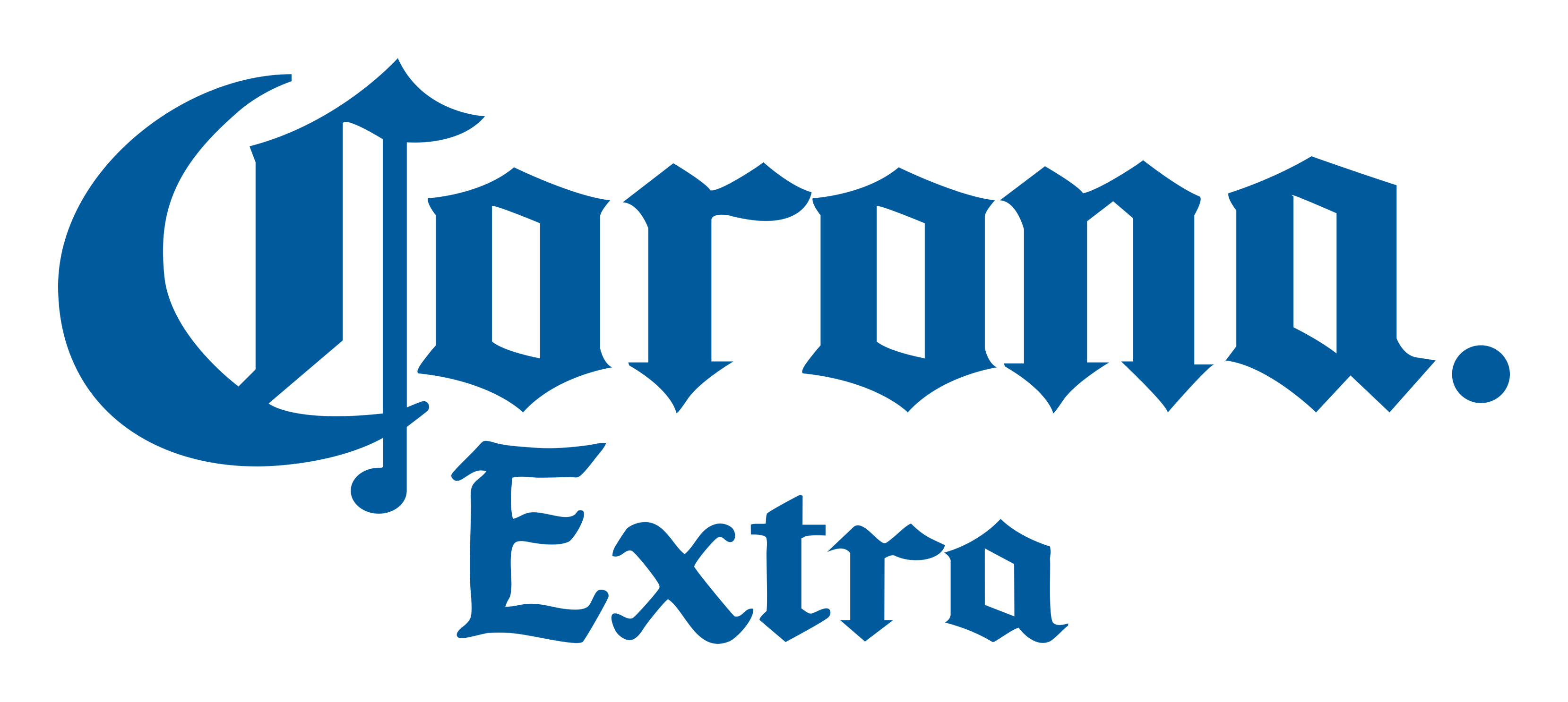 Corona Extra logo on a transparent background