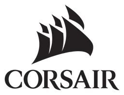 Corsair International logo, black version, on a transparent background
