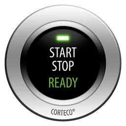 Corteco logo, monochrome icon version, on a transparent background